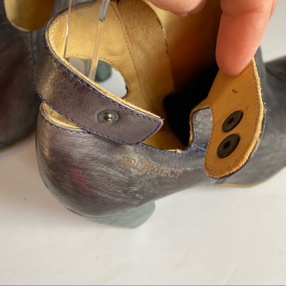 Prophecy metallic hand finished leather heels Eu38 - Picture 7 of 11